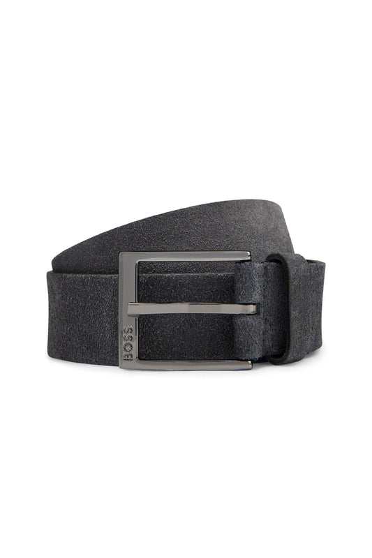 Boss Black Elloy Leather Belt Dark Blue